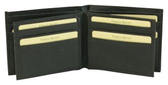 16 Card BiFold Mens Wallet - 0012 Black