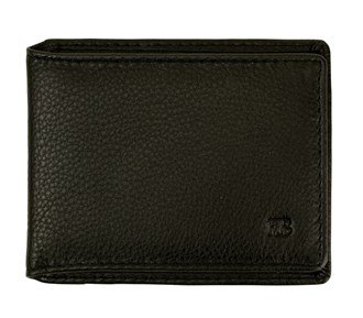 6 Card Slim BiFold Mens Wallet - 017 Black
