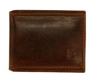 6 Card Slim BiFold Mens Wallet - 017HT Brown
