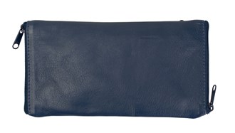 Double Sided Spectacle Case with Rear Zip - 2020 Blue