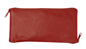 Double Sided Spectacle Case with Rear Zip - 2020 Red  