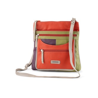 21-0023 Orange Multi - Shoulder Bag