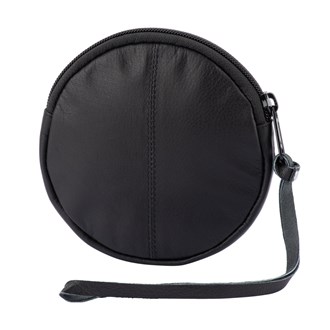 25-002Black - Round Coin Pouch