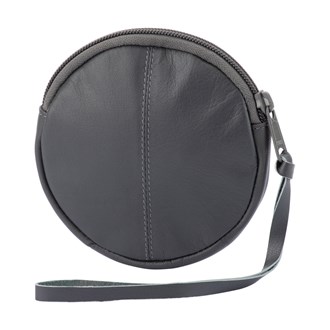 25-002Grey - Round Coin Pouch