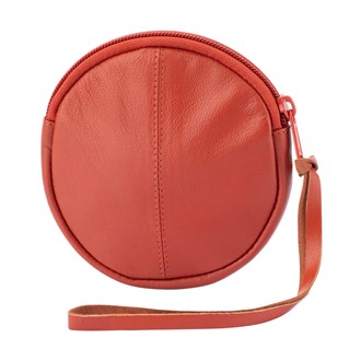 25-002Orange - Round Coin Pouch