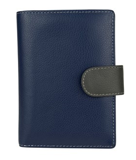 22 Card Tabbed Ladies Wallet - 2907 BlueMulti