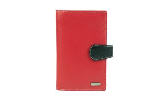 20 Card Tabbed Ladies Wallet - 3014 RedMulti