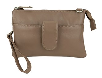 Tabbed Small Crossbody / Phone Bag - 3508 Stone