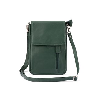 Flap Over Phone Bag - 7020 Bottle Green