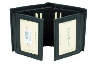 16 Card Dual ID Window Mens Wallet - 9558 Black