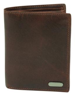 16 Card Dual ID Window Mens Wallet - 9558HT Brown