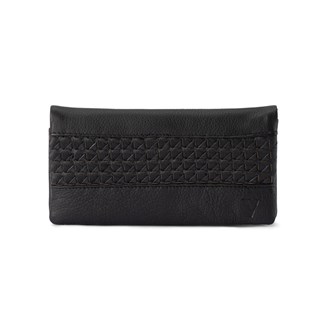 Large Woven Wallet VLW-03 Black