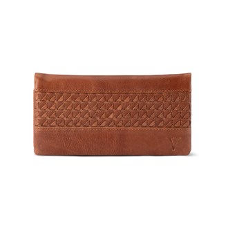 Large Woven Wallet VLW-03 Cognac