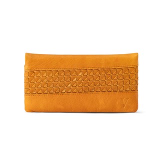 Large Woven Wallet VLW-03 Tan
